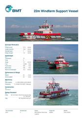 Brochure cover image for the project: 22m Windfarm Support Vessel