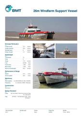 Brochure cover image for the project: 26m Windfarm Support Vessel
