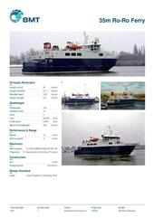 Brochure cover image for the project: 35m Ro-Ro Ferry