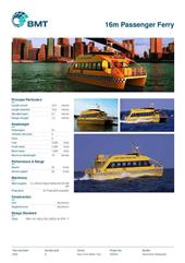 Brochure cover image for the project: 16m Passenger Ferry