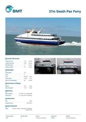 Brochure cover image for the project: 37m Swath Pax Ferry