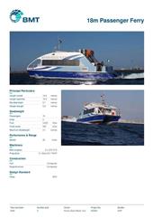 Brochure cover image for the project: 18m Passenger Ferry