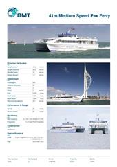 Brochure cover image for the project: 41m Medium Speed Pax Ferry