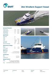 Brochure cover image for the project: 26m Windfarm Support Vessel