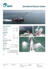 Brochure cover image for the project: 35m Marine Rescue Vessel