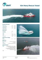 Brochure cover image for the project: 42m Heavy Rescue Vessel