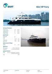 Brochure cover image for the project: 40m VIP Ferry
