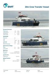 Brochure cover image for the project: 20m Crew Transfer Vessel