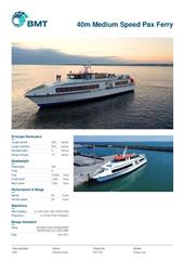 Brochure cover image for the project: 40m Medium Speed Pax Ferry