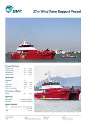 Brochure cover image for the project: 27m Wind Farm Support Vessel