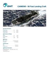 Brochure cover image for the project: CAIMEN® - 90 Fast Landing Craft