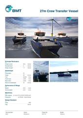 Brochure cover image for the project: 27m Crew Transfer Vessel
