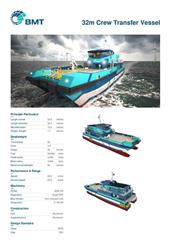 Brochure cover image for the project: 32m Crew Transfer Vessel